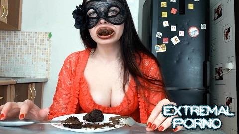 ScatLina - Xtreme Enormous Scat Swallow Without Camera Stop By Top Babe Lina (SG-Video)